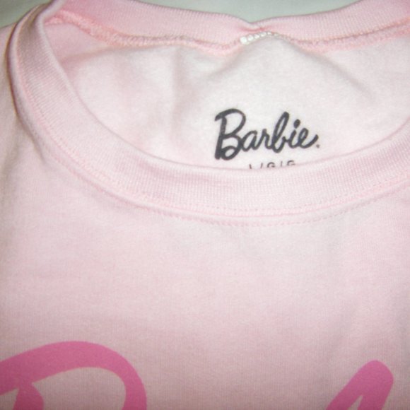 Barbie Sweatshirt Pink Barbie Logo & Barbie Corvette Women's Sizes NWT - Picture 14 of 15